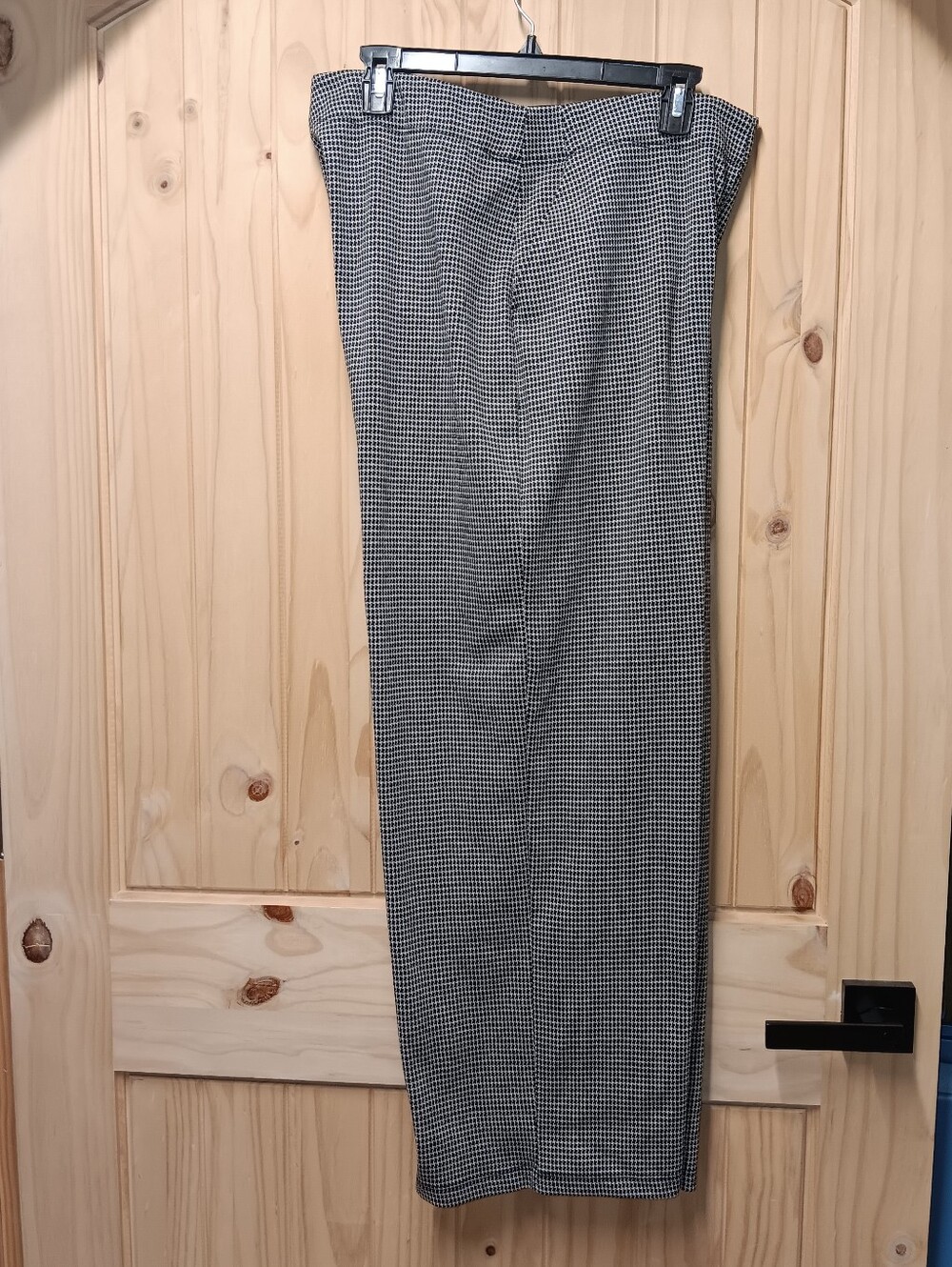 Max Studio Women's Houndstooth Pull On Dress Pants EUC